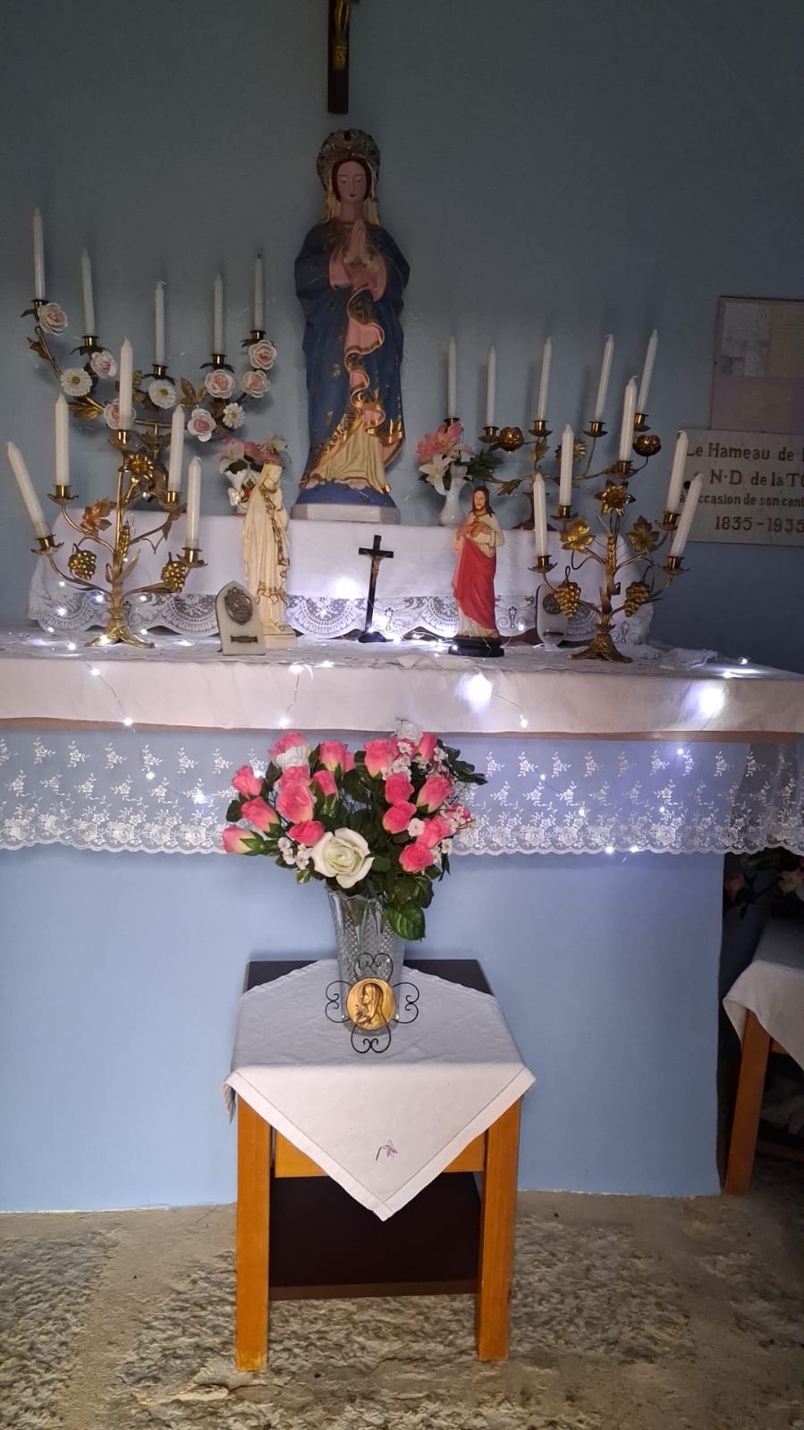 Réfection de la chapelle Notre Dame de la Salette de St Baudille